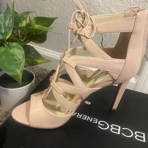 BLUSH PINK BCBG HEEL